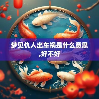 梦见仇人出车祸是什么意思,好不好