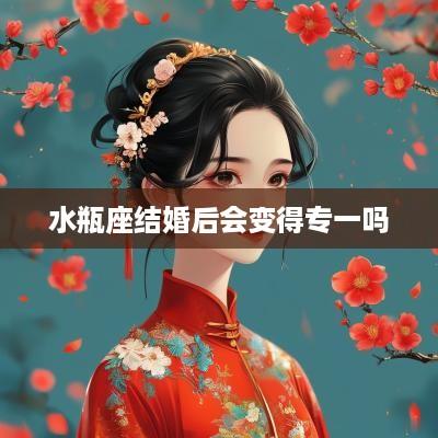水瓶座结婚后会变得专一吗