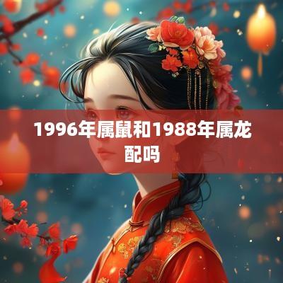 1996年属鼠和1988年属龙配吗