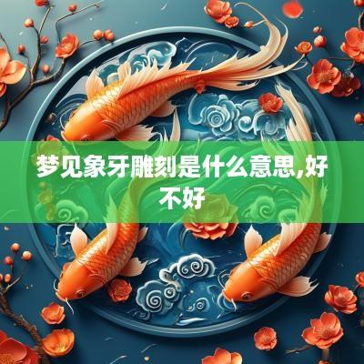 梦见象牙雕刻是什么意思,好不好