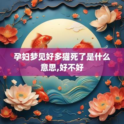 孕妇梦见好多猫死了是什么意思,好不好