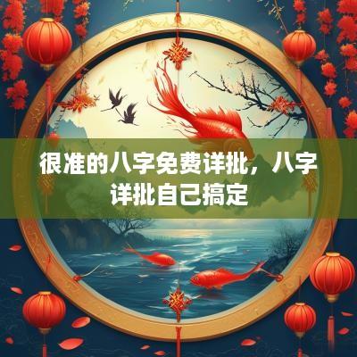 很准的八字免费详批，八字详批自己搞定