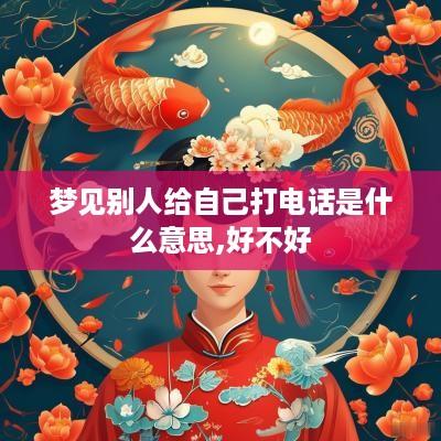 梦见别人给自己打电话是什么意思,好不好