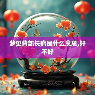 梦见背部长瘤是什么意思,好不好