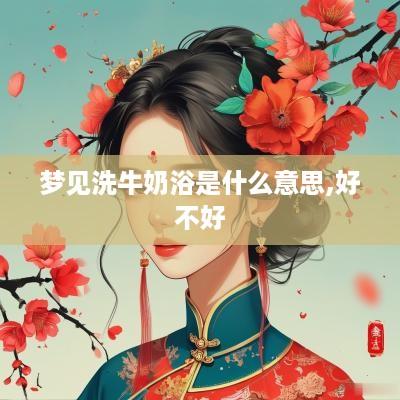 梦见洗牛奶浴是什么意思,好不好