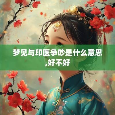 梦见与印医争吵是什么意思,好不好