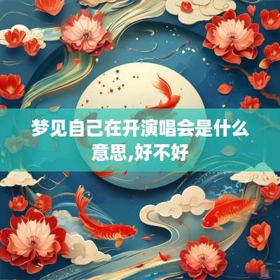 梦见自己在开演唱会是什么意思,好不好
