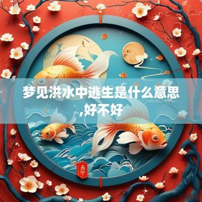 梦见洪水中逃生是什么意思,好不好