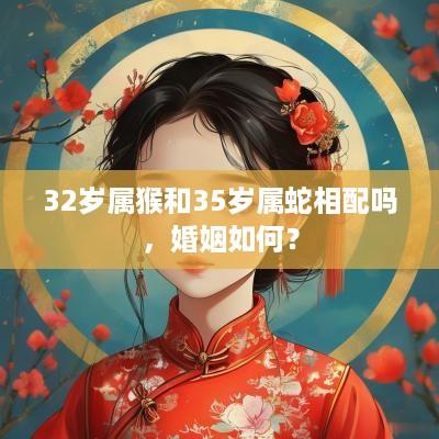 32岁属猴和35岁属蛇相配吗，婚姻如何？