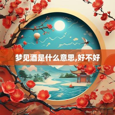 梦见酒是什么意思,好不好