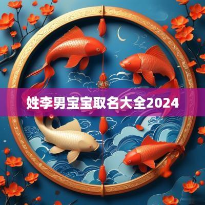 姓李男宝宝取名大全2025