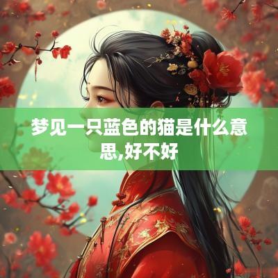 梦见一只蓝色的猫是什么意思,好不好