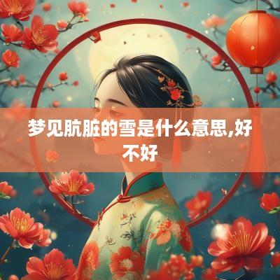 梦见肮脏的雪是什么意思,好不好