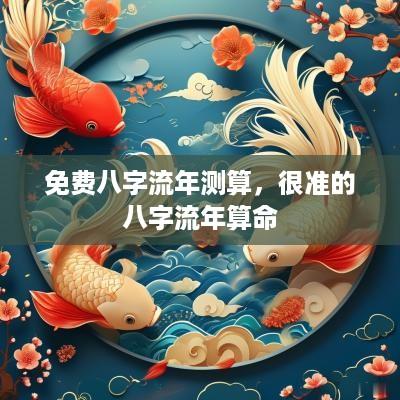 免费八字流年测算，很准的八字流年算命
