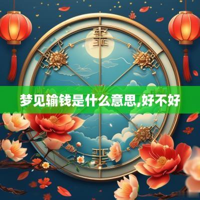 梦见输钱是什么意思,好不好