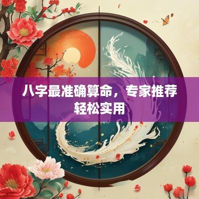 八字最准确算命，专家推荐轻松实用