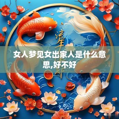 女人梦见女出家人是什么意思,好不好