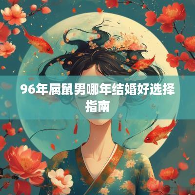 96年属鼠男哪年结婚好选择指南