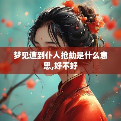 梦见遭到仆人抢劫是什么意思,好不好