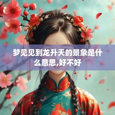 梦见见到龙升天的景象是什么意思,好不好