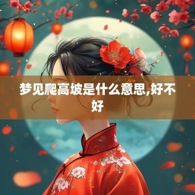 梦见爬高坡是什么意思,好不好