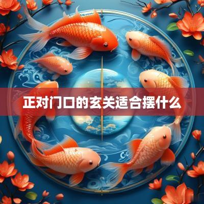 正对门口的玄关适合摆什么