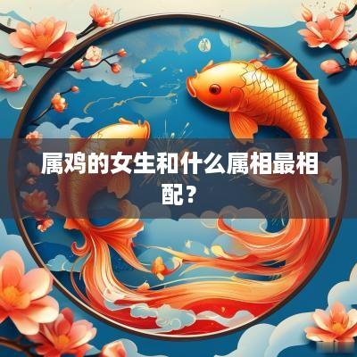 属鸡的女生和什么属相最相配？
