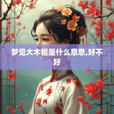 梦见大木棍是什么意思,好不好