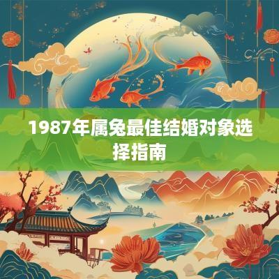 1987年属兔最佳结婚对象选择指南