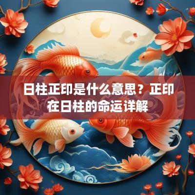 日柱正印是什么意思？正印在日柱的命运详解