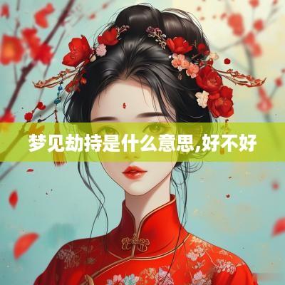 梦见劫持是什么意思,好不好