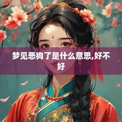 梦见恶狗了是什么意思,好不好