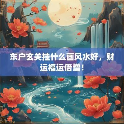 东户玄关挂什么画风水好，财运福运倍增！