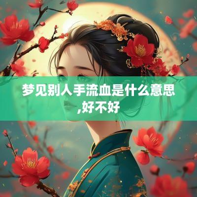 梦见别人手流血是什么意思,好不好