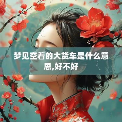 梦见空着的大货车是什么意思,好不好