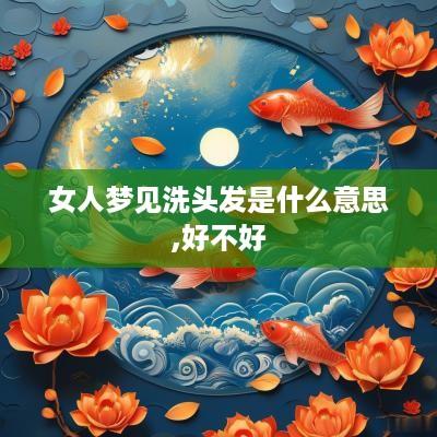 女人梦见洗头发是什么意思,好不好
