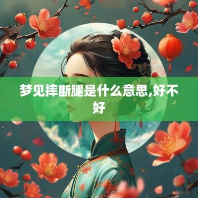 梦见摔断腿是什么意思,好不好