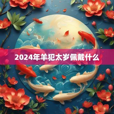 2025年羊犯太岁佩戴什么