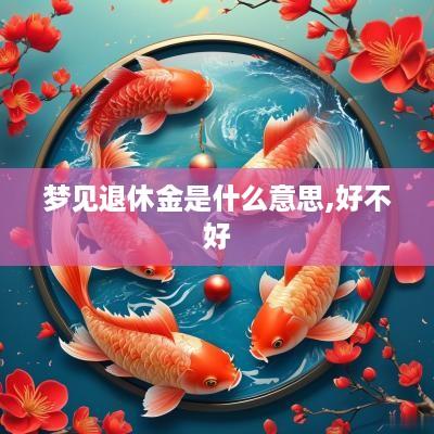 梦见退休金是什么意思,好不好