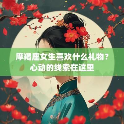 摩羯座女生喜欢什么礼物？心动的线索在这里