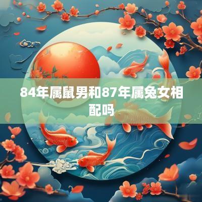 84年属鼠男和87年属兔女相配吗
