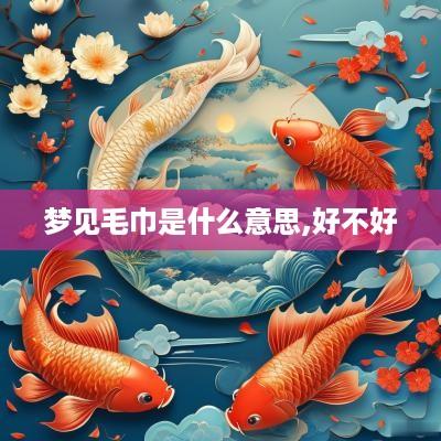 梦见毛巾是什么意思,好不好
