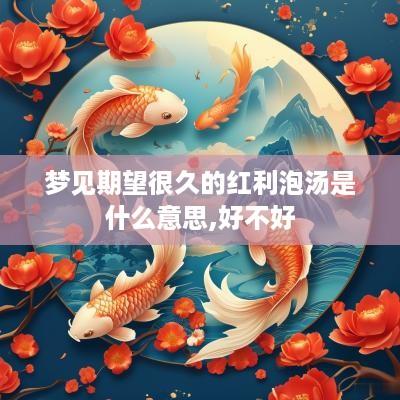 梦见期望很久的红利泡汤是什么意思,好不好