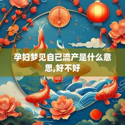 孕妇梦见自已流产是什么意思,好不好