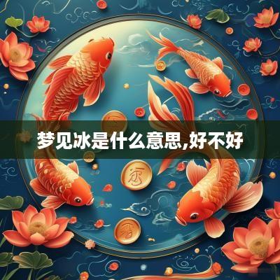 梦见冰是什么意思,好不好