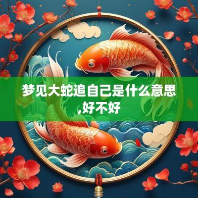 梦见大蛇追自己是什么意思,好不好