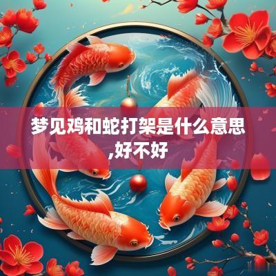 梦见鸡和蛇打架是什么意思,好不好