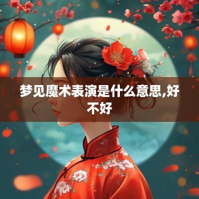 梦见魔术表演是什么意思,好不好