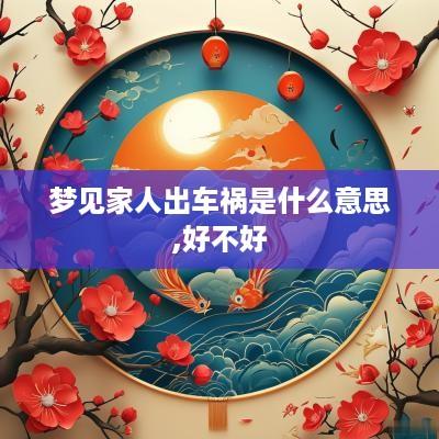 梦见家人出车祸是什么意思,好不好