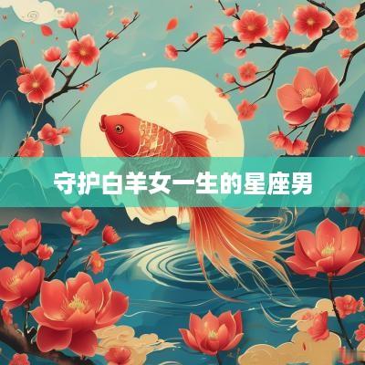 守护白羊女一生的星座男